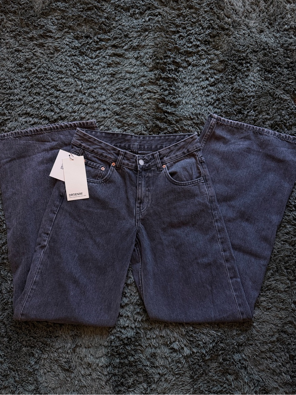 Dr. Denim Wide Leg Jeans in Washed Black